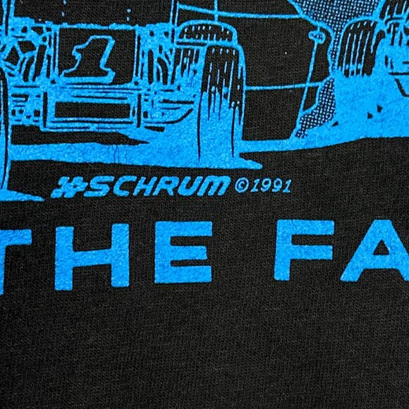 VTG World Of Outlaws Life In The‎ Fast Lane Single Stitch 1991/1992 T Shirt Sz L - Picture 8 of 15